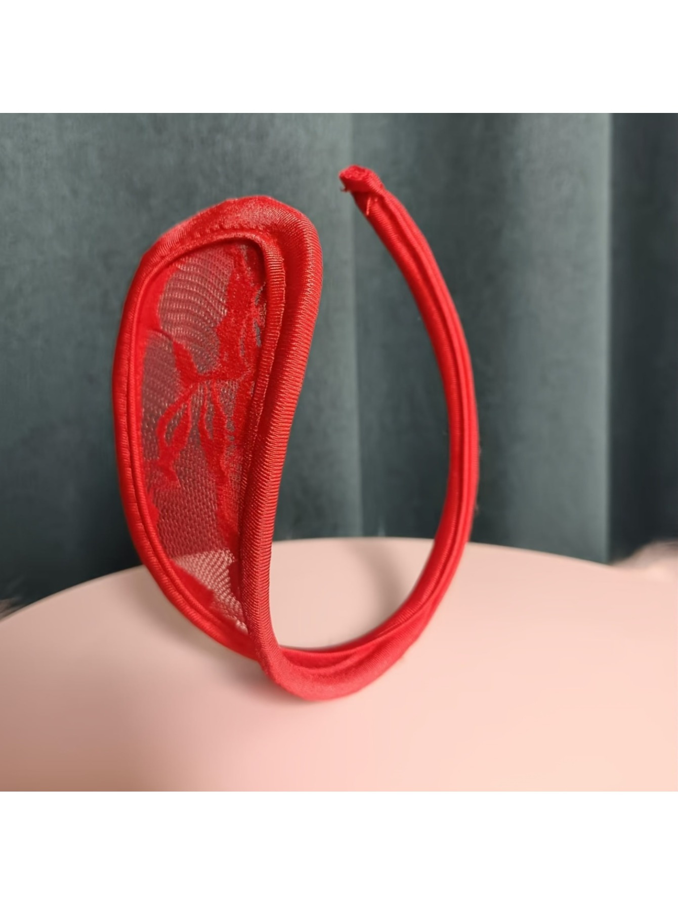 5pcs Sexy Floral Lace C-Thong Panties - Invisible, Elastic Polyester Blend with Spandex, Hand Washable - Adult Use Only - Image 2