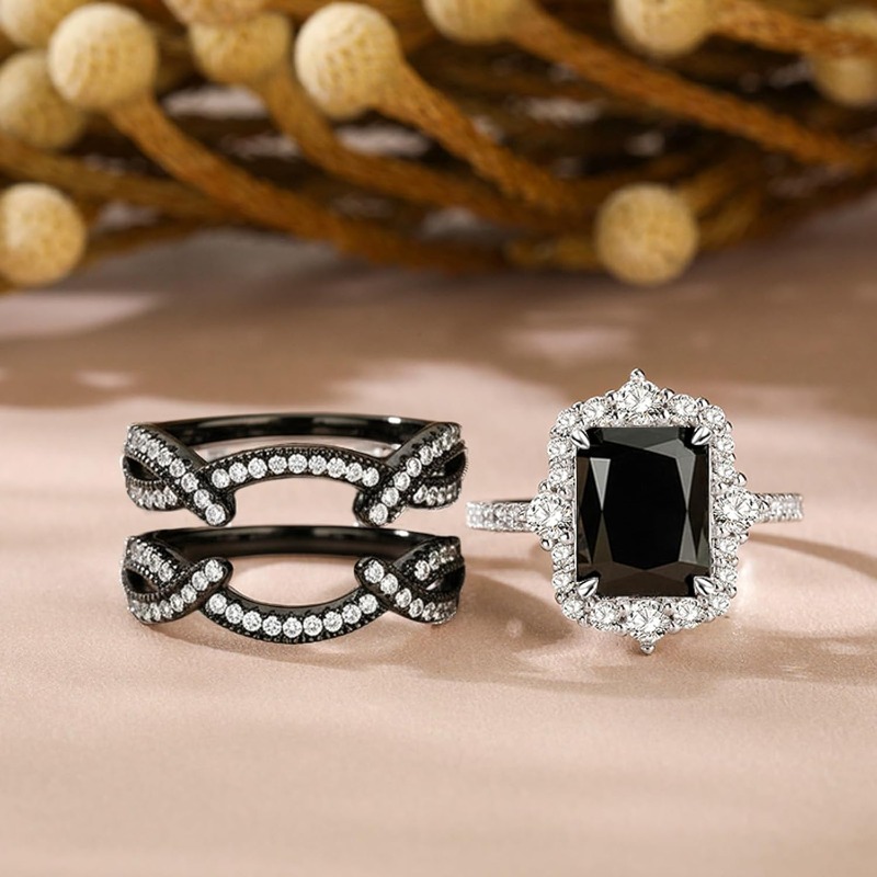 1pc S925 Silver Set Ring with 4-Carat Moissanite | Elegant and Luxurious, Perfect Gift for Daily Parties, Birthdays, Anniversaries, Friends, Family, Couples | 18K Golden Plated - Image 5