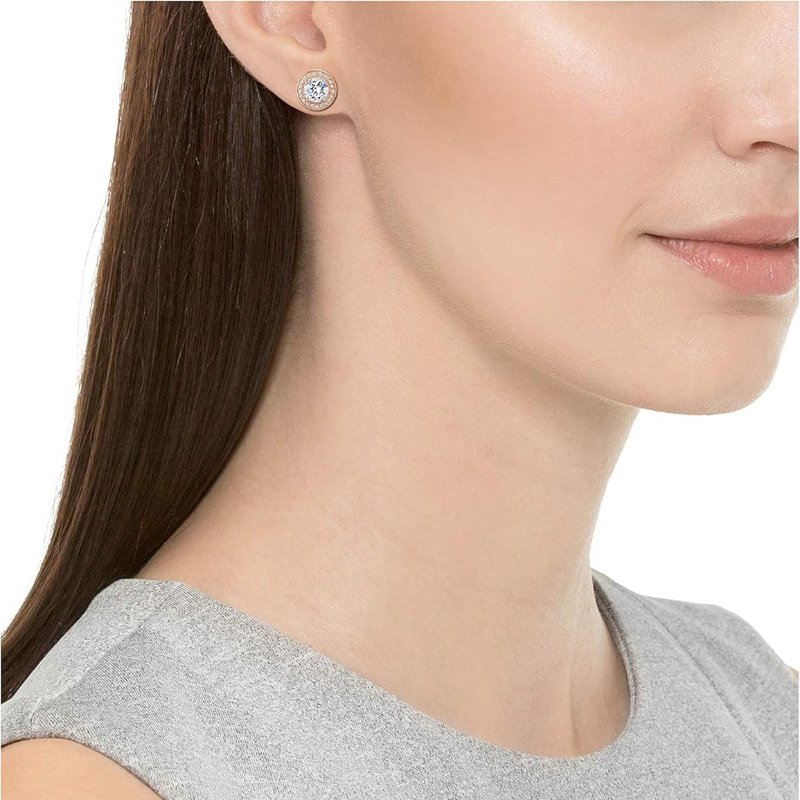 1pair 2pcs S925 Sterling Silver Earrings | Lab Grown D Color VVS1 Classic Halo Stud Earrings with IGI Certificate | Ideal for Graduation, Vacation, Christmas, Mother'S Day, Teacher'S Day | Stylish Jewelry Gift - Image 13