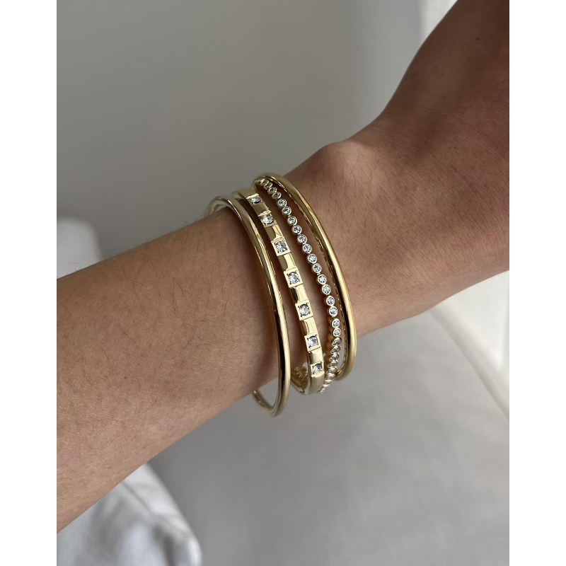 S925 Sterling Silver Tennis Bracelet for Women | Bezel Set with Lab Grown , D Color VVS1, Round Trillion, Trinity, Radiant Pear, Heart Cut Stones | Platinum Plated, Luxury Glitter Style, Ideal for Wedding and Brides, Sizes 6.5/7/7.5in - Image 5