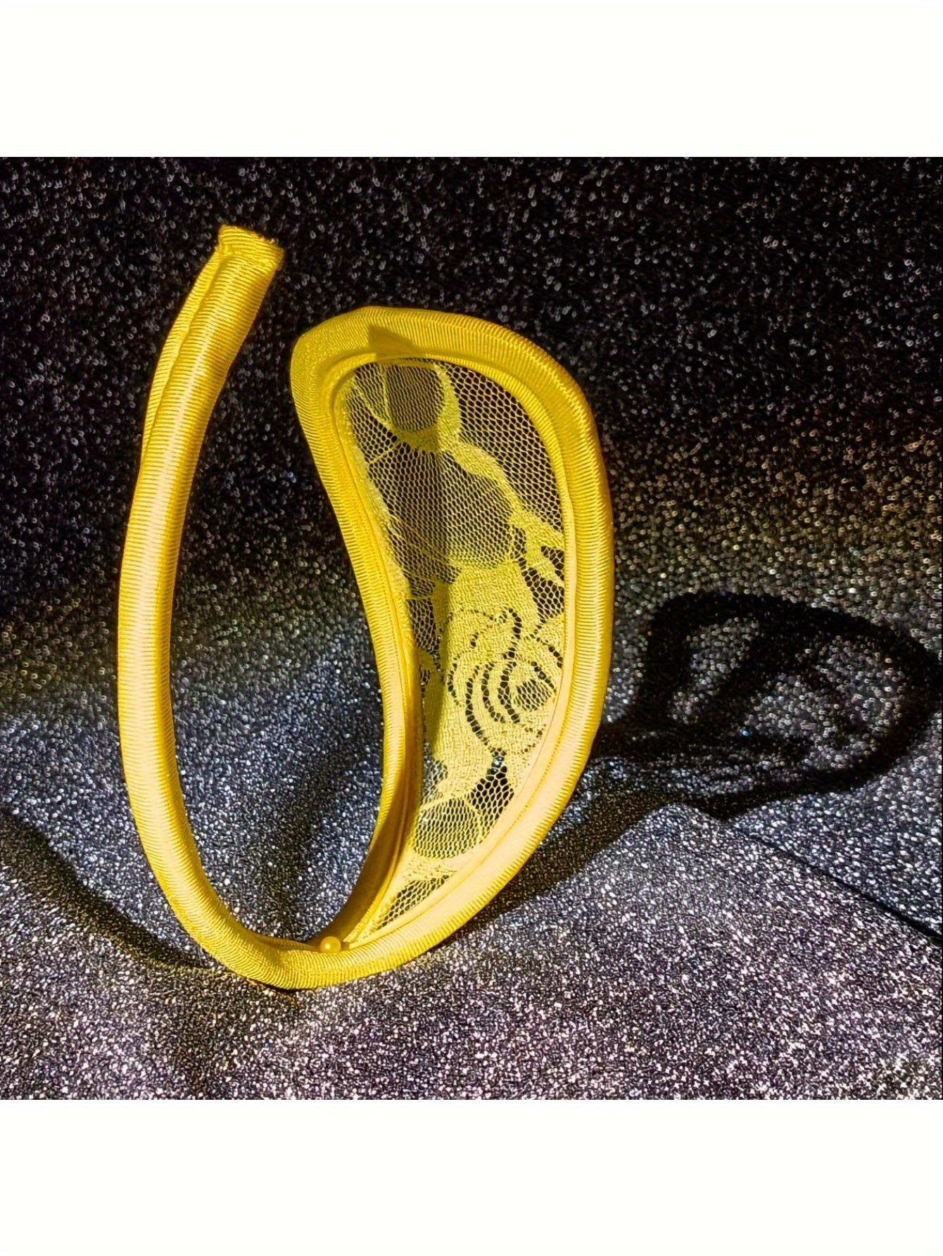 5pcs Sexy Floral Lace C-Thong Panties - Invisible, Elastic Polyester Blend with Spandex, Hand Washable - Adult Use Only - Image 5