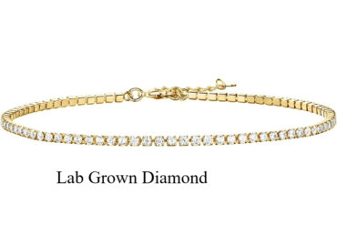 S925 sterling silver Tennis Anklets for Women Tennis Ankle Bracelet for Women with IGI Certificate Lab Grown Lab-created Diamond D Color VVS1Classic Sexy Style Birthstone Jewelry Ideal for Gifting Parties Christmas Fine Accessory for Women Grandma