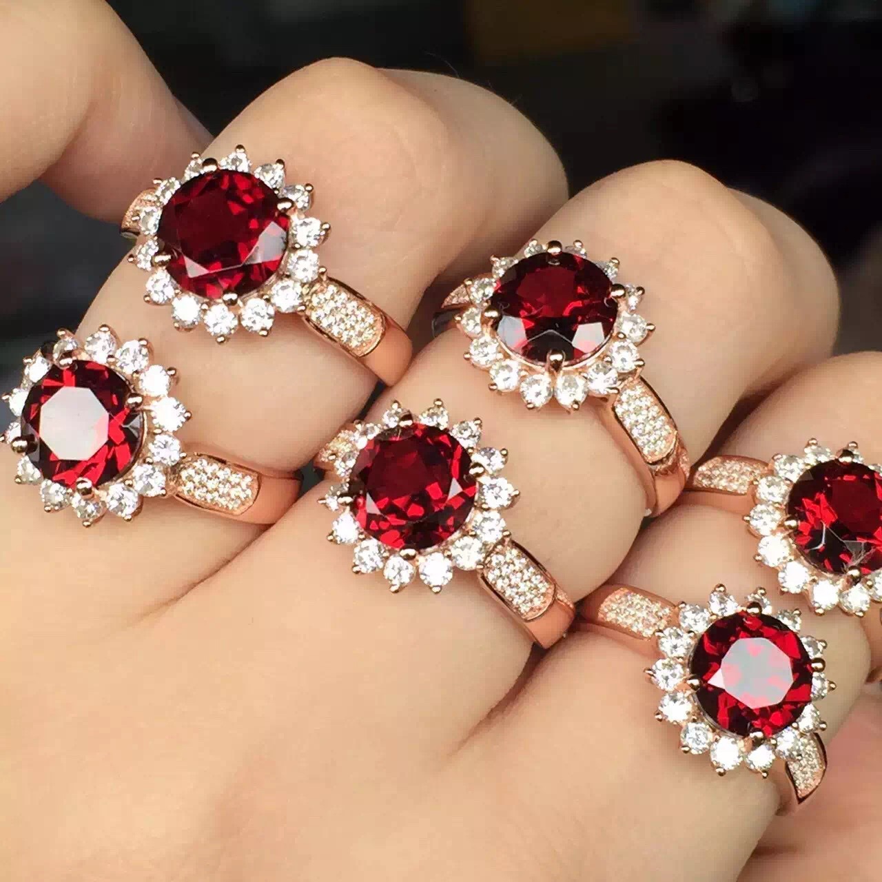 Luxury Women Ring S925 Sterling Silver with Natural Gemstones, Exquisite Fine Jewelry for Elegant Women - Image 2