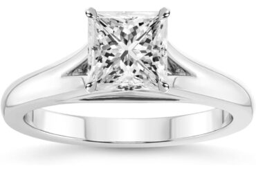 1-5 Carat VVS Lab-Grown Ring | Sterling Silver, 18K Golden Plated, Perfect for Engagement, Wedding, Valentine'S Day, Anniversary | Elegant and Luxurious,