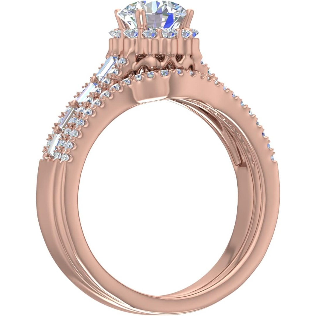 1-5 Carat VVS Lab-Grown Ring | Sterling Silver with Plating, Elegant and Luxurious, Perfect for Engagement, Wedding, Valentine'S Day, and Anniversary Gifts - Image 2