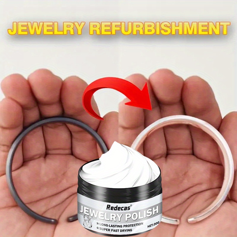 Ring and Bracelet Golden Oxidation Removal, Silvery Jewelry Polishing Restorer, Metal Polish for Shine Restoration, Silverware Oxidation Reduction Cream, Silverware Care, Metal Cleaning, Glossy Polish, Restorative Cream, Durable Polish, Jewelry - Image 6