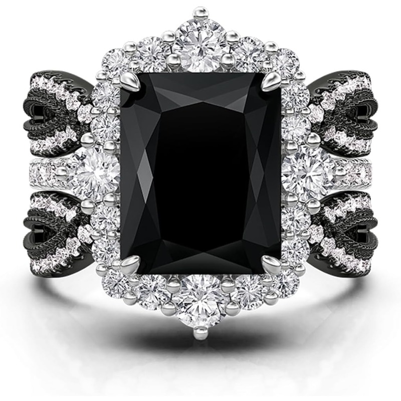 1pc S925 Silver Set Ring with 4-Carat Moissanite | Elegant and Luxurious, Perfect Gift for Daily Parties, Birthdays, Anniversaries, Friends, Family, Couples | 18K Golden Plated