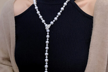 New Pearl Sweater Chain Long Korean Style Autumn Winter | 18K Golden Plated Titanium Alloy Versatile Necklace, Factory Direct Wholesale, Suitable for Daily and Party Occasions