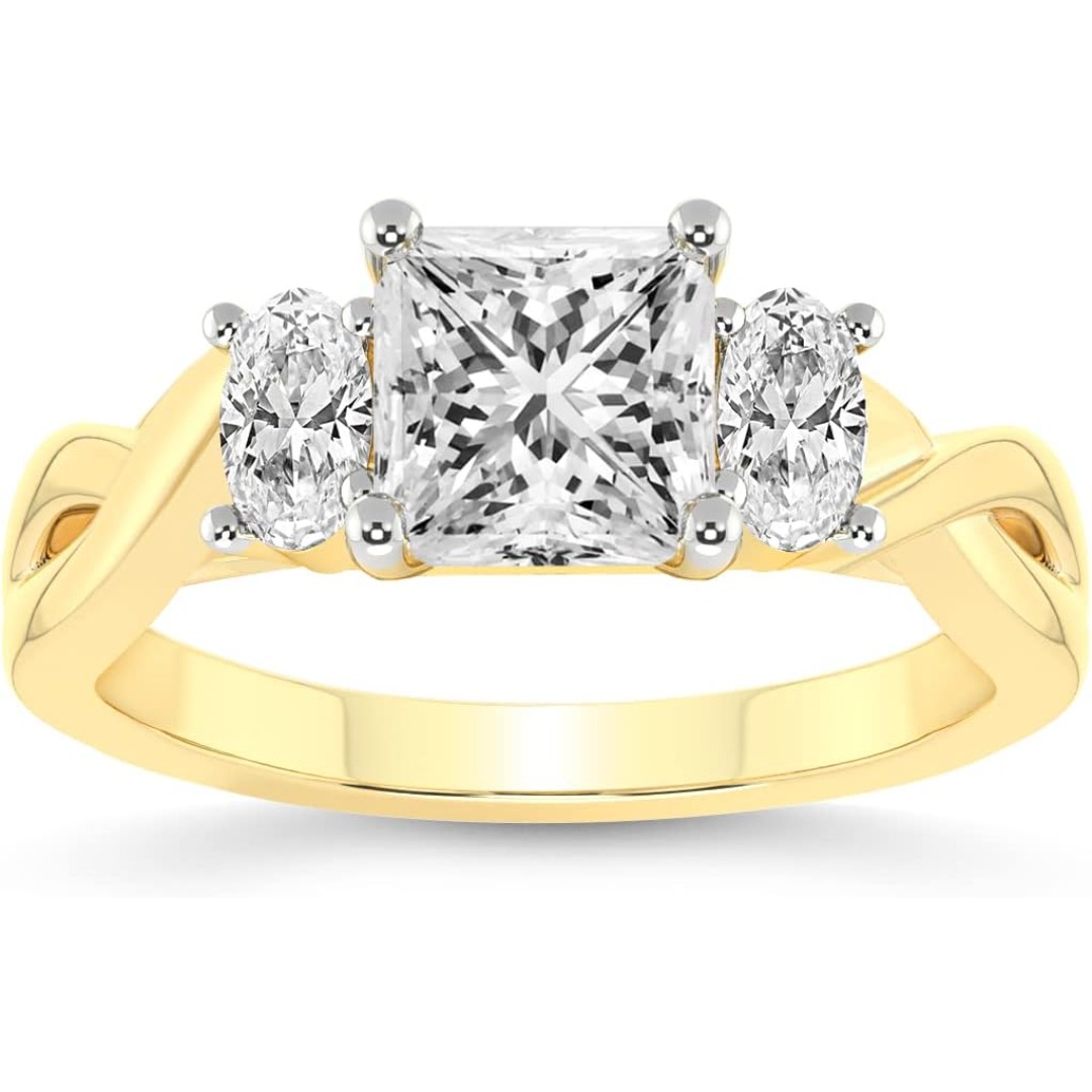 Lab-created Diamond Ring Features a VVS 1-5 Carat Lab-grown Lab-created Diamond, High-quality Stone, Perfect for Engagement Rings. Crafted in Sterling Silver. Ideal for Wedding Bands, Valentine's Day Gifts, Anniversary Presents, and Eternal Love - Image 2