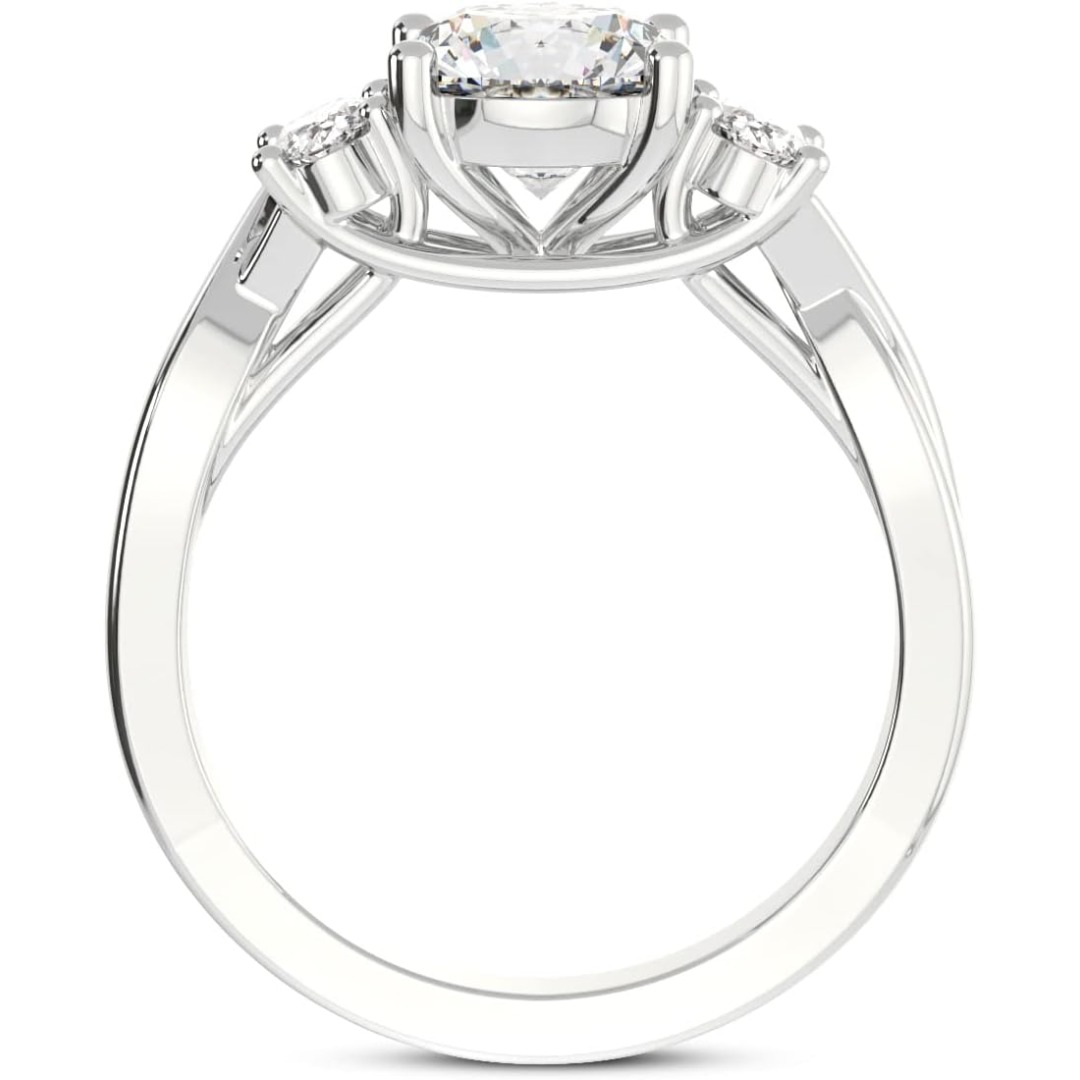 Lab-created Diamond Ring Features a VVS 1-5 Carat Lab-grown Lab-created Diamond, High-quality Stone, Perfect for Engagement Rings. Crafted in Sterling Silver. Ideal for Wedding Bands, Valentine's Day Gifts, Anniversary Presents, and Eternal Love - Image 5