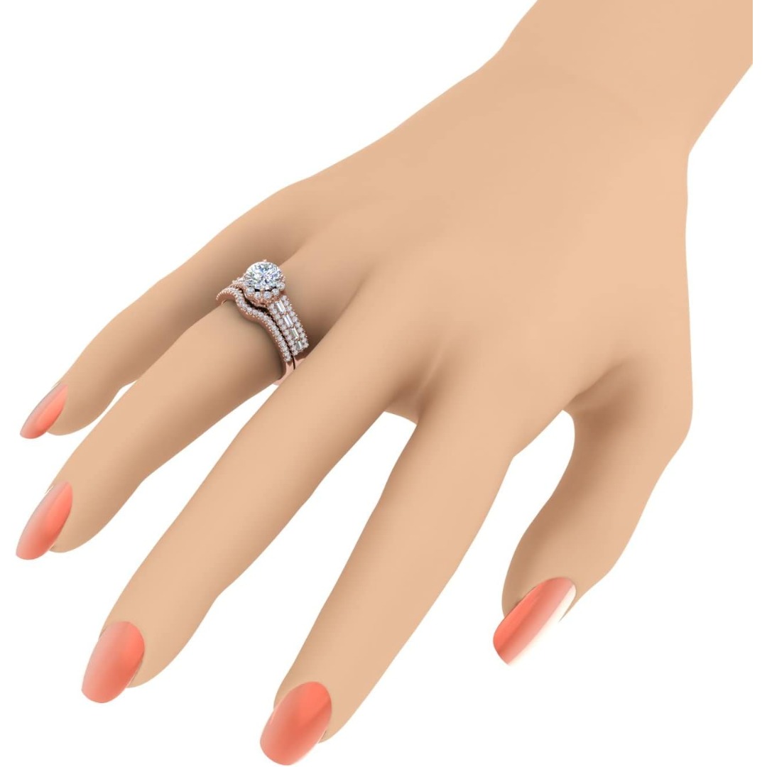 1-5 Carat VVS Lab-Grown Ring | Sterling Silver with Plating, Elegant and Luxurious, Perfect for Engagement, Wedding, Valentine'S Day, and Anniversary Gifts - Image 6