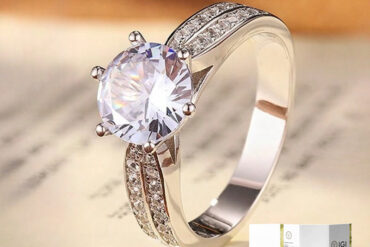 2.2/ 2.7g 1pc 0.5-1.05Carat Six Claw Laboratory-created Lab-created Diamond of D Color and VS Clarity Ring S925 Wedding Ring Surprise Gifts for Christmas Thanksgiving, Unforgettable Gifts for Men and Women