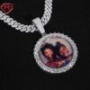 Hiphop Jewelry Pendant Men Picture Photo Memory 925 Silver Iced Out Pendant Men's and Women's Round Cut, Suitable for Daily Wear, Christmas Gifts, Valentine's Day Gifts, Birthday Gifts, and the Best Gifts for Girlfriends. Unique Jewelry