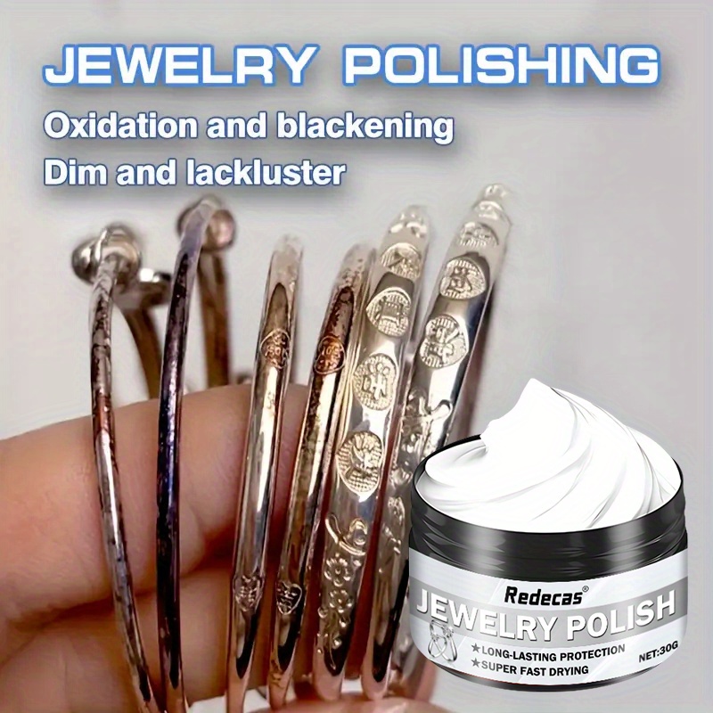 Ring and Bracelet Golden Oxidation Removal, Silvery Jewelry Polishing Restorer, Metal Polish for Shine Restoration, Silverware Oxidation Reduction Cream, Silverware Care, Metal Cleaning, Glossy Polish, Restorative Cream, Durable Polish, Jewelry - Image 4