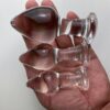1pc Glass Crystal Anal Plug Beads – Elegant Transparent Erotic Toy for Women, Men & Couples, Smooth Glossy Surface, Comfortable Design for Intimate Play, Erotic Toys for Couples