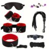 Sexual SM Bondage Set Nylon Webbing Plush Bondage Eight Sets Alternative Training Toys Adult Products Valentine's Day Gift