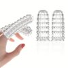 Finger Sleeves, G-Spot Clitoral Stimulator Finger Sleeve Soft Sex Toy Stimulation for Women Vaginal Anal Sex for Couples, Transparent